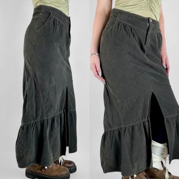 y2k boho grunge maxi skirt - Picture 1 of 8